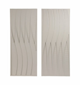 Sagebrook S/2 24X59 TRINITY DIMENSIONAL PLASTER