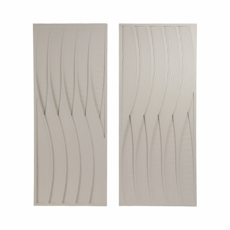 Sagebrook S/2 24X59 TRINITY DIMENSIONAL PLASTER
