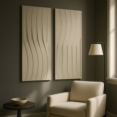 Sagebrook S/2 24X59 TRINITY DIMENSIONAL PLASTER