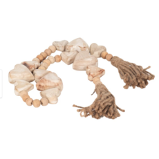 Sagebrook IN 4420190000 3 EA $13.00 WOOD, 38" HEART BEADED GARLAND, WH