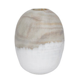 Sagebrook 14" IMMA GREY GLASS VASE