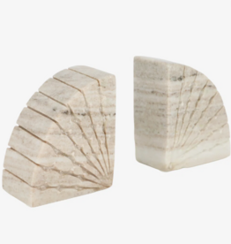 Sagebrook S/2 5" SEMI CIRCLE ONYX BOOKENDS