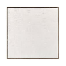 Sagebrook 30X30" GLOSSY LINES WALL ART, WHITE