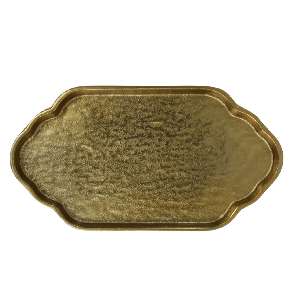 Greek Key Tray, Brass - Lrg