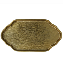 Greek Key Tray, Brass - Lrg