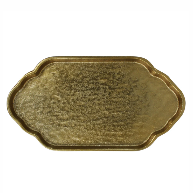Greek Key Tray, Brass - Lrg