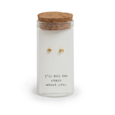 Sugarboo Message in a Bottle Earring  Gold Star & Moon