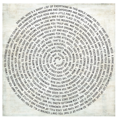 Sugarboo Darling, Here’s A Short List Spiral Collection Art Print 2x2