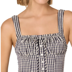 ASTR Black Gingham Dress