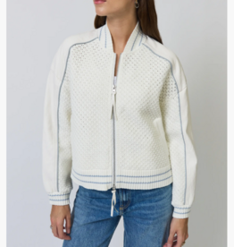 CENTRAL PARK WEST Ophelia Vegan X Crochet Sweater Bomber
