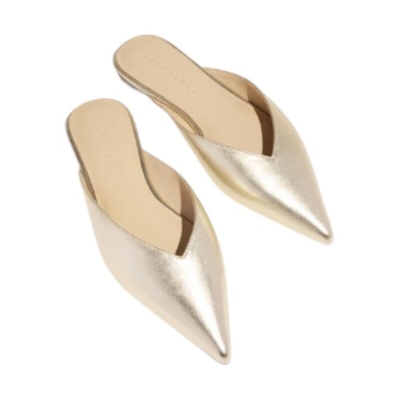 YOSI SAMRA Nera in Gold Metallic Leather As Sized