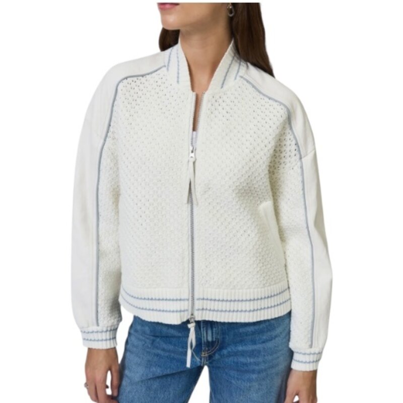 CENTRAL PARK WEST Ophelia Vegan X Crochet Sweater Bomber