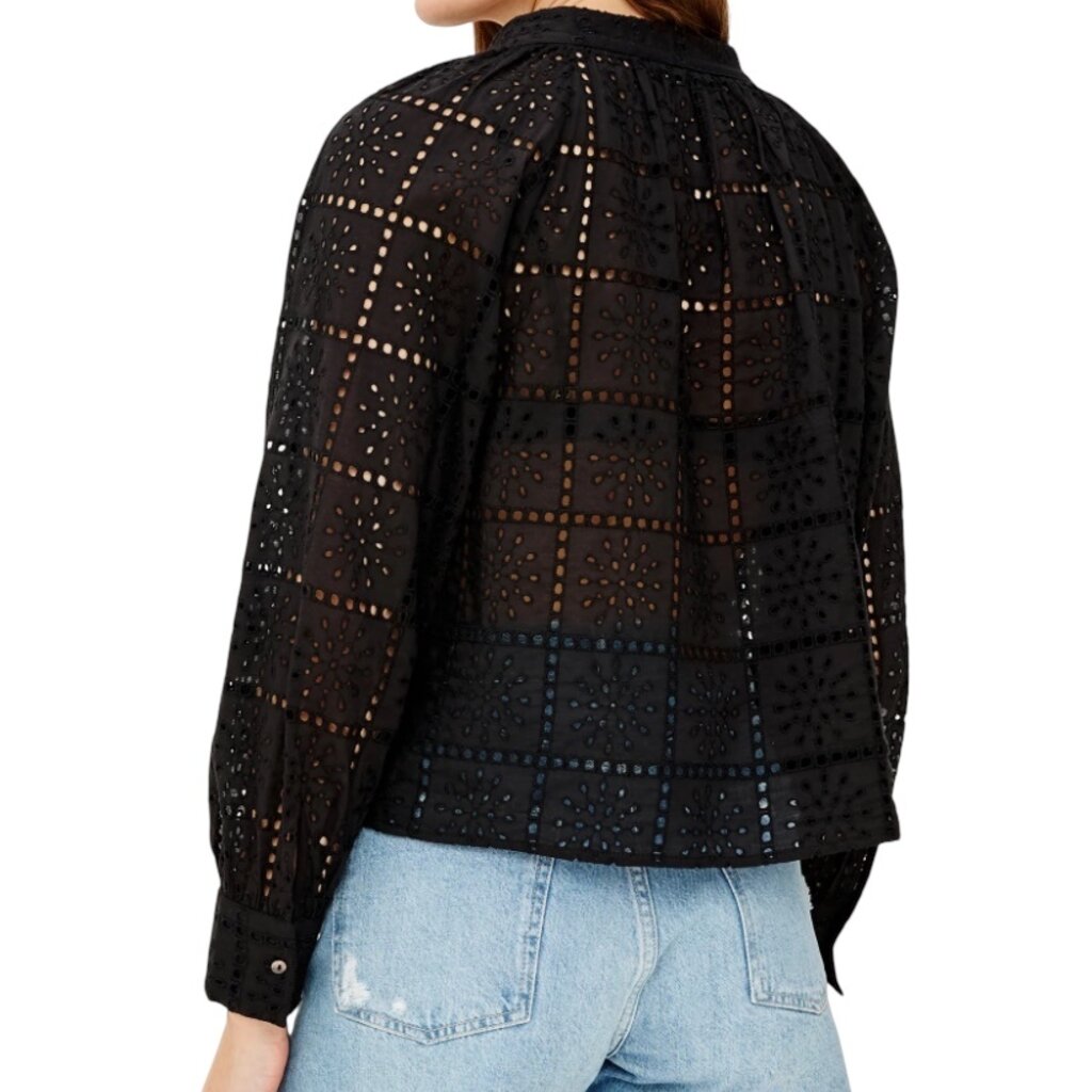 Rails FRANCINE - BLACK GRID EMBROIDERY