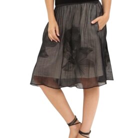 NIC+ZOE EMBROIDERED MESH SKIRT