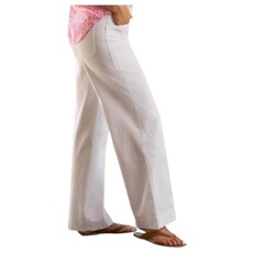 Frank & Eileen LIMERICK WHITE Wide-Leg Carpenter Pant