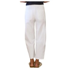 Frank & Eileen BRAY Everyday Barrel Pant WHITE TWILL
