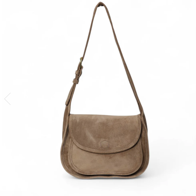 OLIVEVE SIMONA Saddle Bag in Cuoio Italian Leather