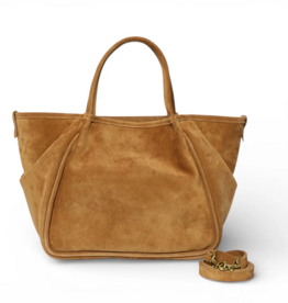 OLIVEVE VITTORIA Tote in Cuoio Italian Leather  Backed Suede