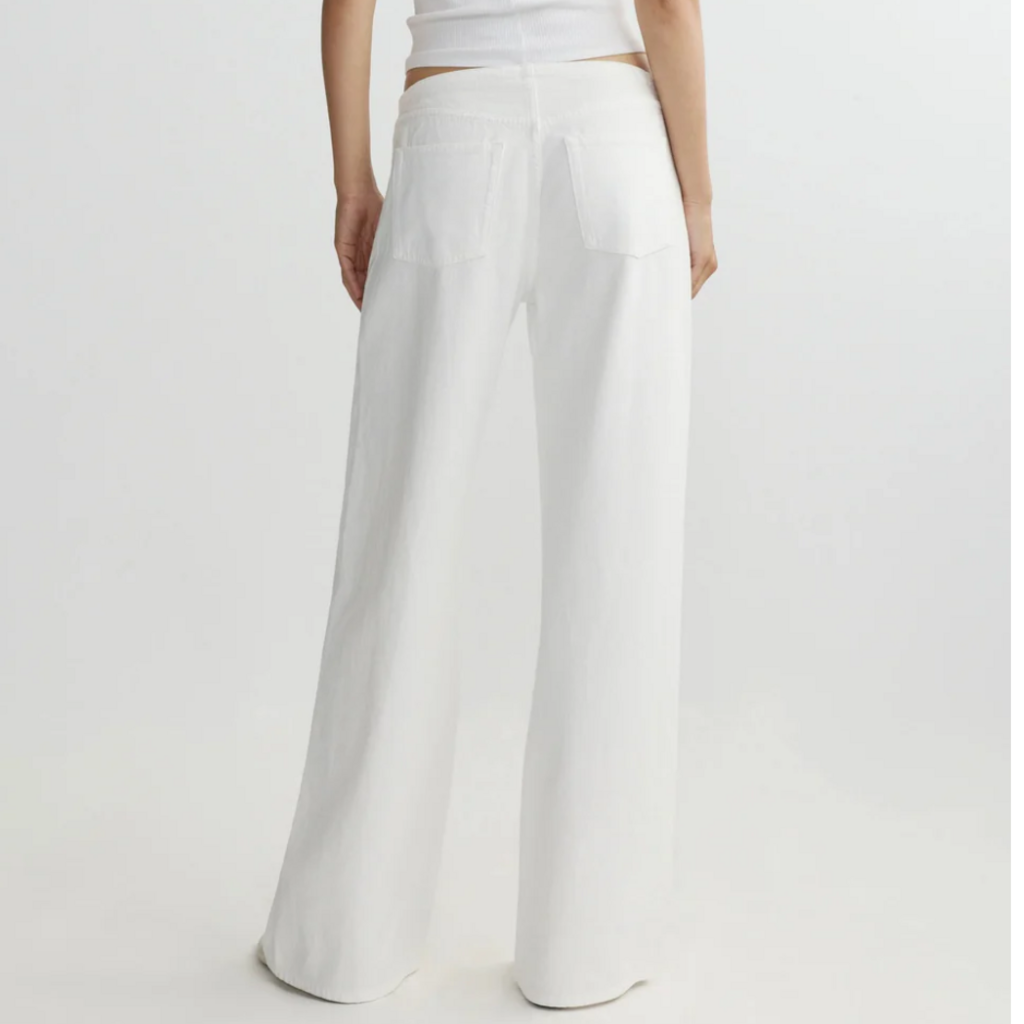 DL1961 Sienna Low-Slung Wide Leg in WHITE AURA