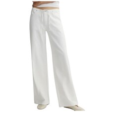DL1961 Sienna Low-Slung Wide Leg in WHITE AURA