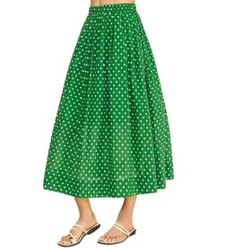 Pinch 6988S KELLY GREEN POLKA DOT SKIRT
