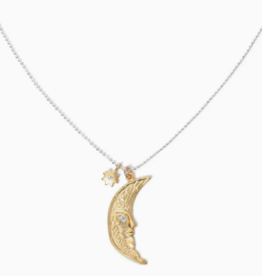VERVE JEWELRY VESPER Moon Man Necklace
