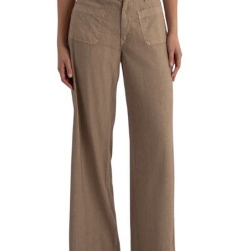 Kut From The Kloth MEG HIGH RISE WIDE LEGS WITH POCKET KHAKI