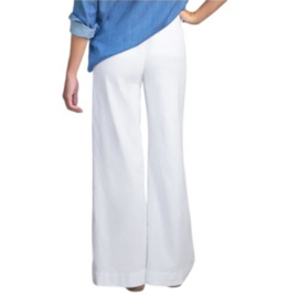 Frank & Eileen West Village - NYC Trouser WHITE PREFORMANCE LINEN