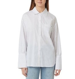Habitual OVERSIZED STRIPE POPLIN SHIRT  Bright White Stripe