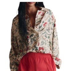 The Great The Meadow Henley Top 100% SILK