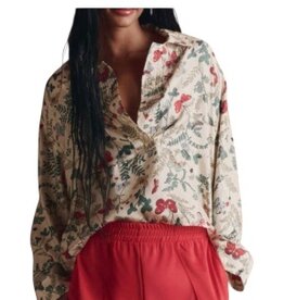 The Great The Meadow Henley Top 100% SILK