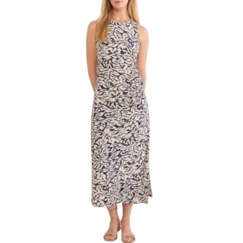 NIC+ZOE CONTRAST SWIRL HEATHER DRESS