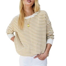 Emerson Fry Carolyn Sweater - Marigold Stripe Organic