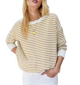 Emerson Fry Carolyn Sweater - Marigold Stripe Organic