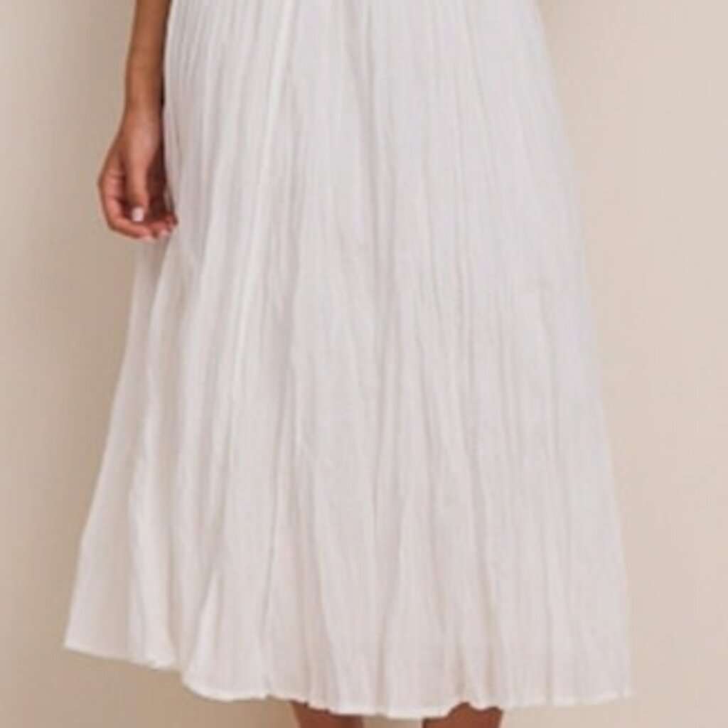 NIC+ZOE COTTON CRINKLE SKIRT