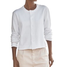 Frank & Eileen Jackie - Sweatshirt Cardigan WHITE