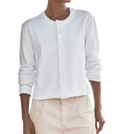 Frank & Eileen Jackie - Sweatshirt Cardigan WHITE