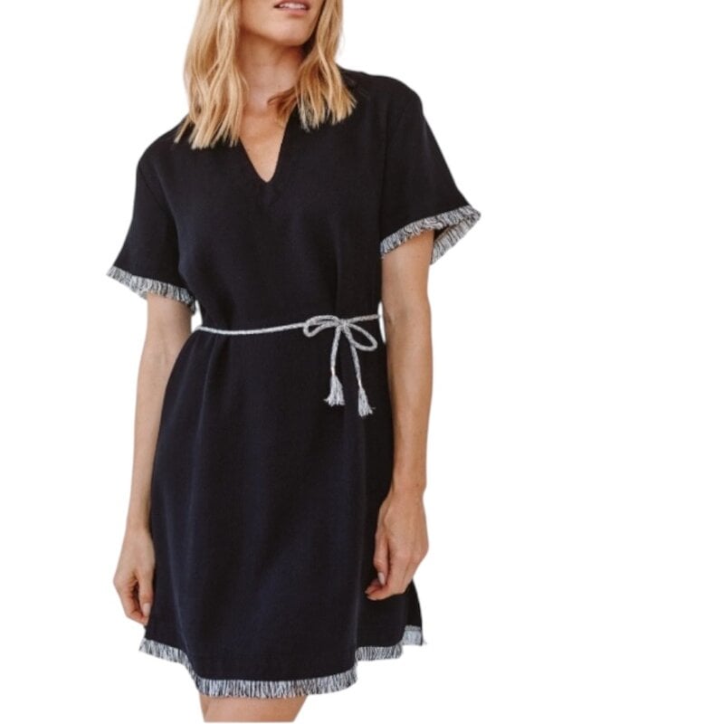 SHORT SLEEVE FRAY EDGE MINI