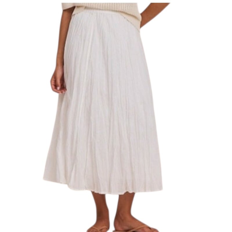 NIC+ZOE COTTON CRINKLE SKIRT