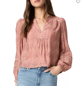 Paige CALGARY BLOUSE / PINK MULTI  SILK BLOUSE