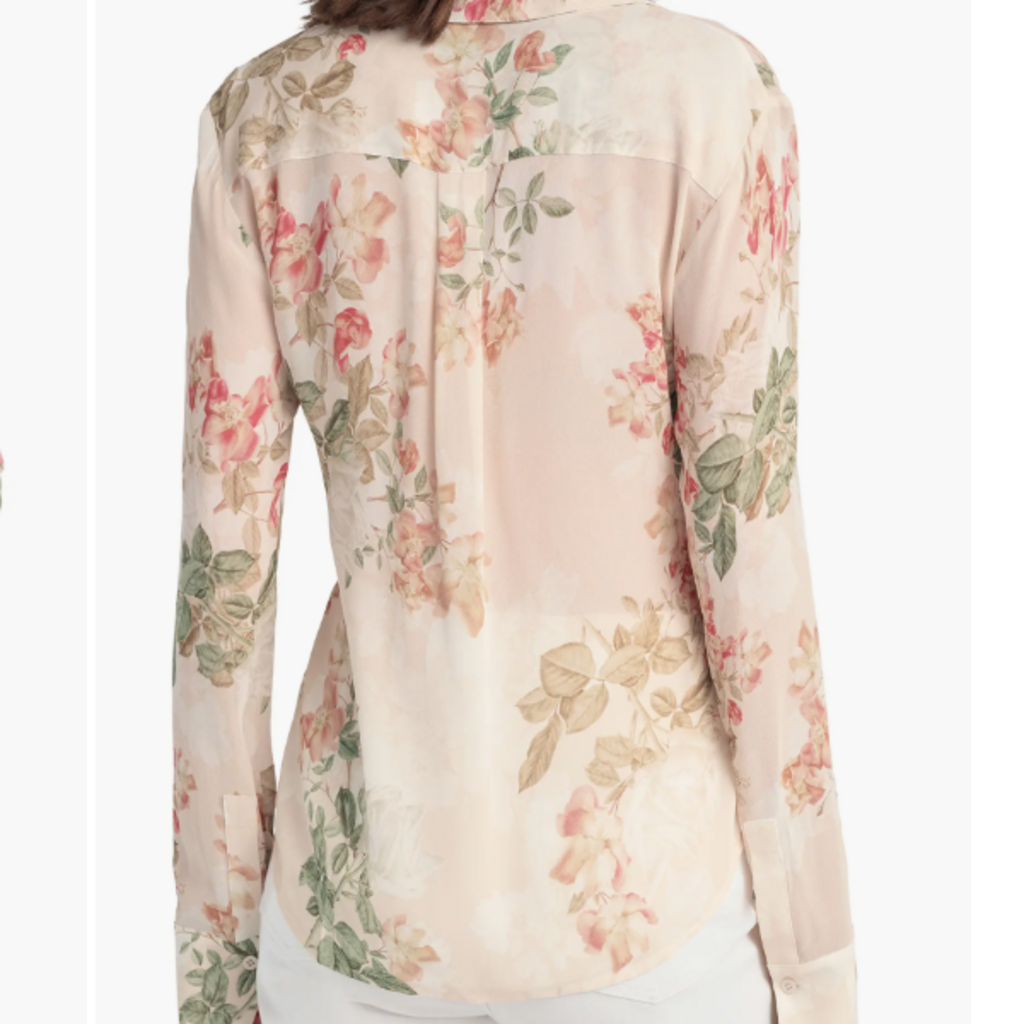 FAVORITE DAUGHTER THE BAILEY BLOUSE LIGHT PEACH ROSE