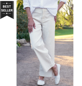 Frank & Eileen WEXFORD The Trouser Linen CEMENT