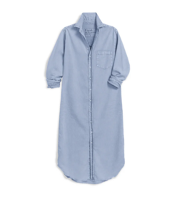 Frank & Eileen Maxi Shirtdress Pool Water Blue