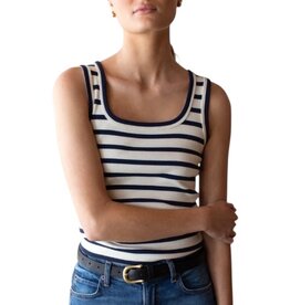 Emerson Fry Layering Tank 2 - Navy Stripe