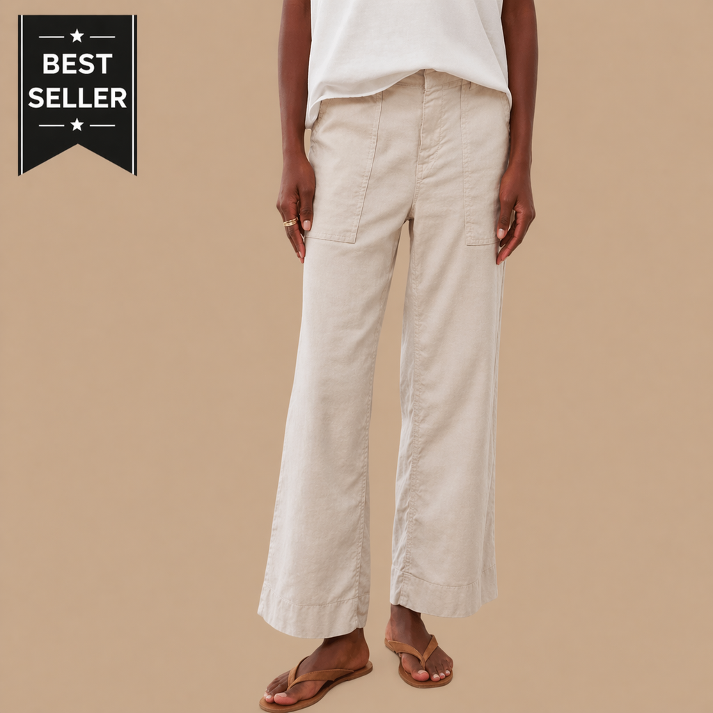 Frank & Eileen Wexford Patch Pocket Pant Cement
