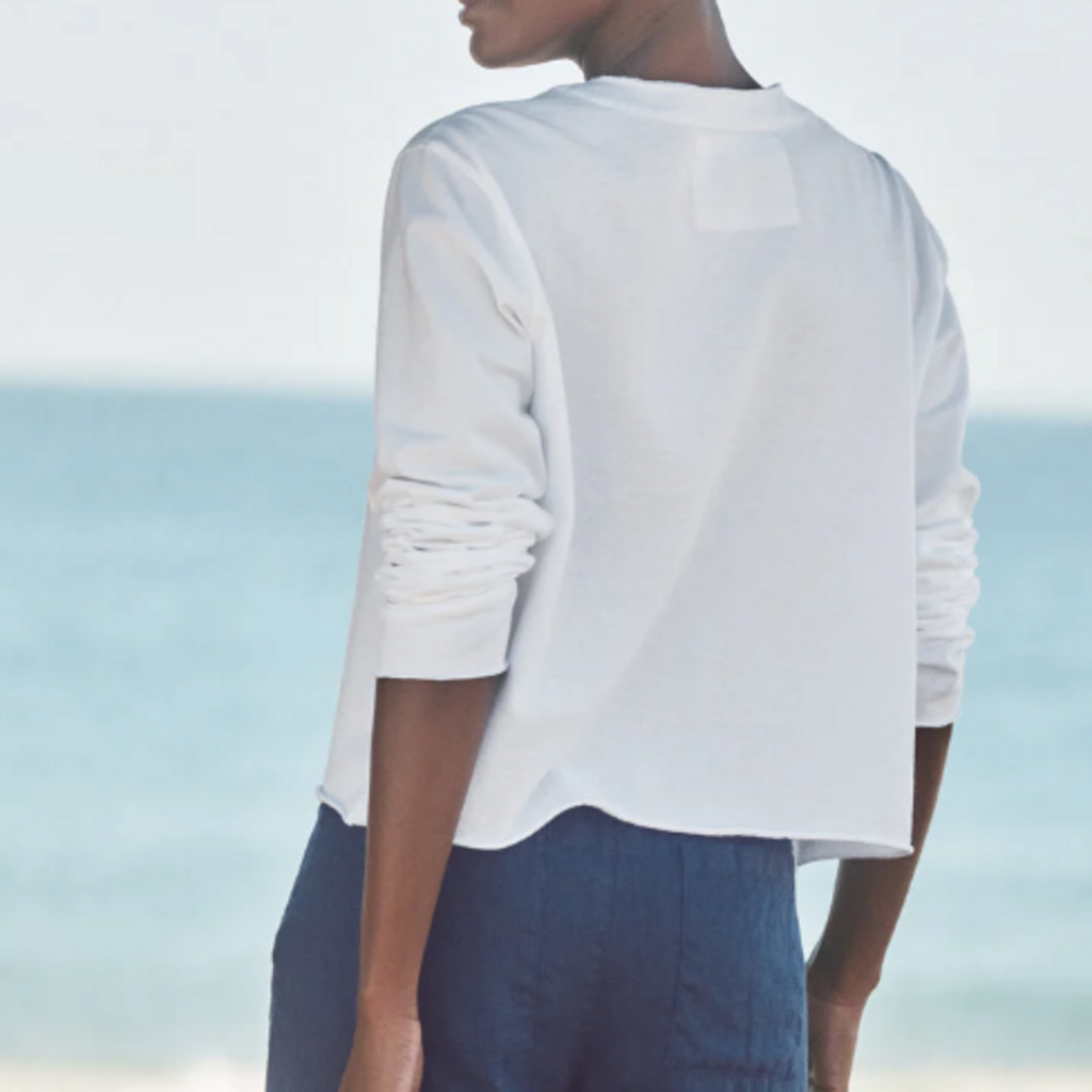 Frank & Eileen Jackie - Sweatshirt Cardigan WHITE
