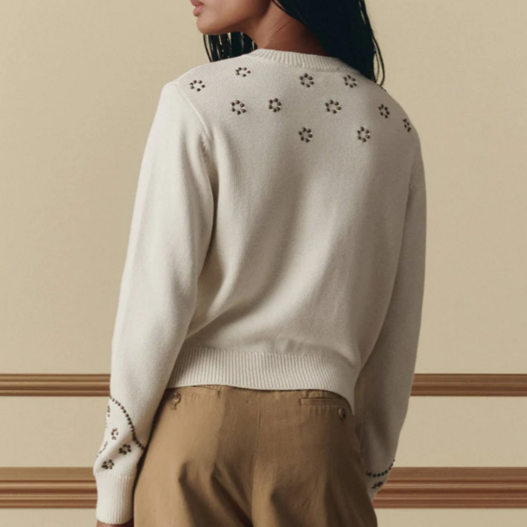 The Great The Studded Cardigan