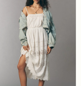 The Great The Rosette Crochet Dress