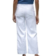 Frank & Eileen Wexford Patch Pocket Pant WHITE PREFORMANCE LINEN