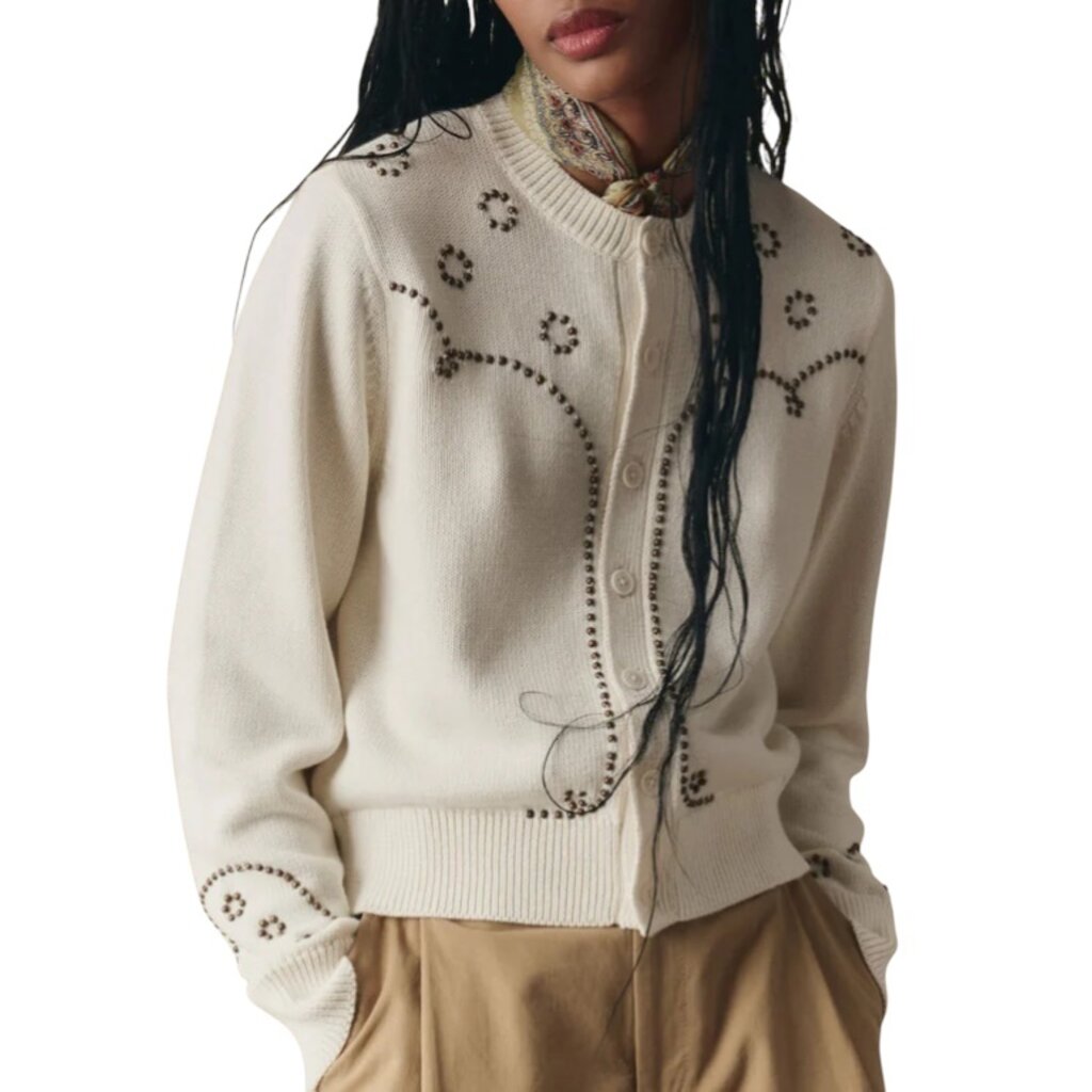 The Great The Studded Cardigan